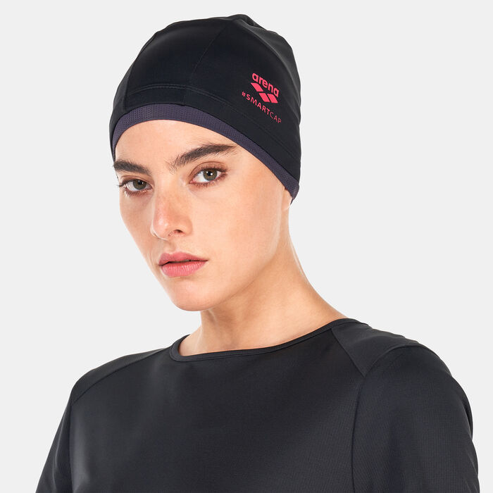 Arena Women's Smartcap Swimming Cap Black Arena Women's Smartcap Swimming Cap Black image number 0