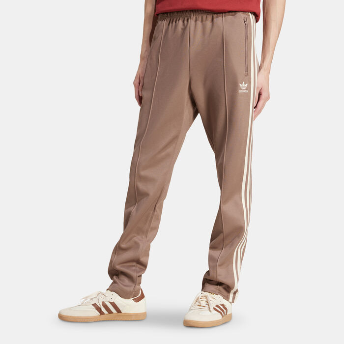 adidas Originals Men's Classics Beckenbauer Track Pants Brown adidas Originals Men's Classics Beckenbauer Track Pants Brown image number 0