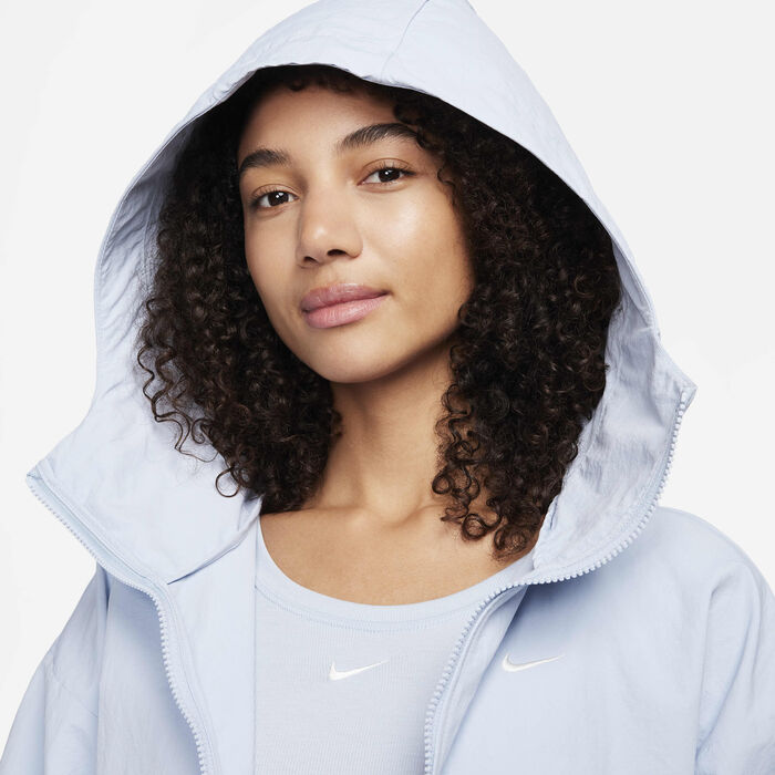 Nike Women's Sportswear Everything Oversized Hooded Jacket Blue Nike Women's Sportswear Everything Oversized Hooded Jacket Blue image number 2