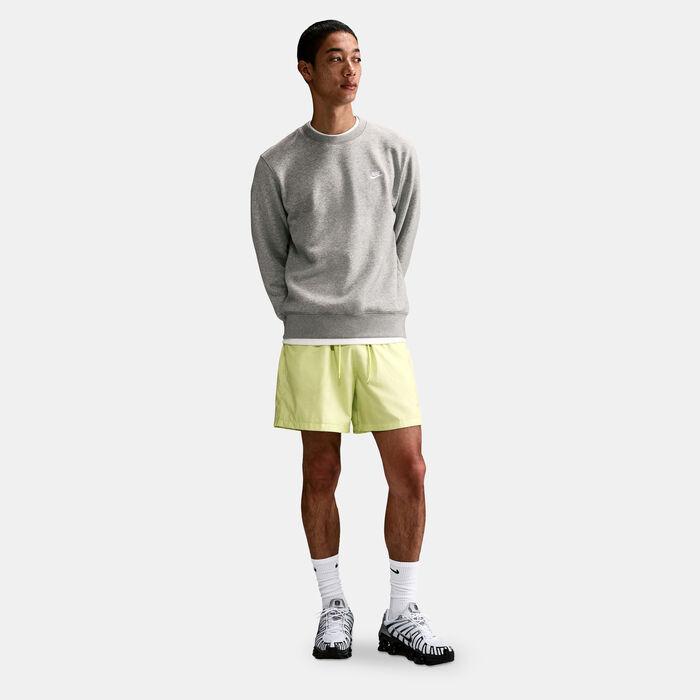 Nike Men's Club Fleece Sweatshirt Grey Nike Men's Club Fleece Sweatshirt Grey image number 2