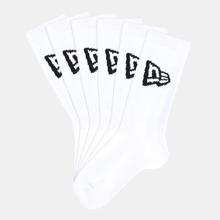 New Era Flag Crew Socks (3 Pack) White New Era Flag Crew Socks (3 Pack) White image number 0