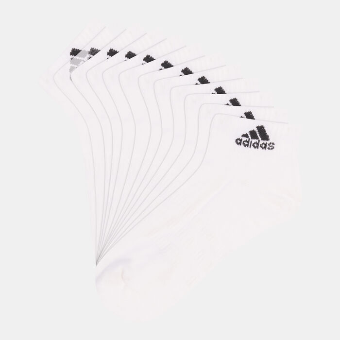 adidas Men's Cushioned Sportswear Ankle Socks (6 Pack) White adidas Men's Cushioned Sportswear Ankle Socks (6 Pack) White image number 0