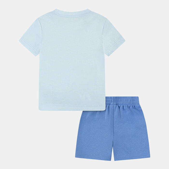 Nike Kids' Rhymthm T-Shirt and Shorts Set Blue Nike Kids' Rhymthm T-Shirt and Shorts Set Blue image number 1