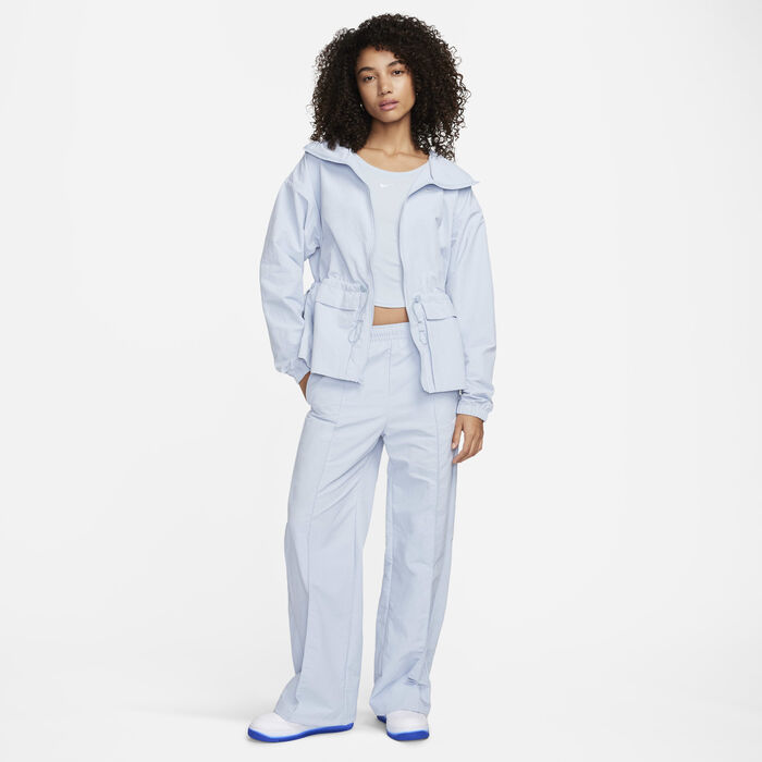 Nike Women's Sportswear Everything Oversized Hooded Jacket Blue Nike Women's Sportswear Everything Oversized Hooded Jacket Blue image number 7